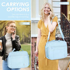 NOL Lightweight Insulated Lunch Bag (Light Blue / Horizontal (7 Liters))