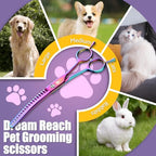 Curved Chunkers Dog Grooming Scissors (A-6.5 inch-Chunker)