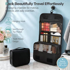 10 Set Compression Packing Cubes for Travel Essentials (Black(Toiletry Bag) / 10 set)