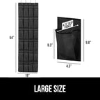 GORILLA GRIP Over the Door Shoe Organizer, 2 Pack, 24 Breathable Mesh Pockets - Image 6