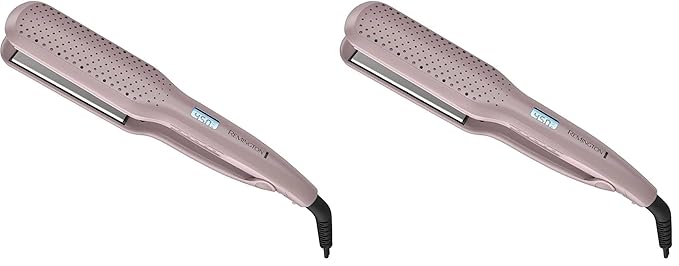 Remington Wet2Straight Hair Straightener/Flat Iron,450°F Salon High Heat,1 3/4" Inch Plates,Mauve,(Pack of 2)