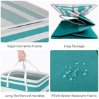 2 Pack Large Laundry Baskets (88L / Green)