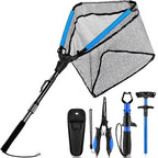Fishing Net Fish Floating Landing Net with Handle (35”/0.9M Fishing net with tools / 0.9m(Extendable))
