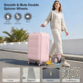 26 Inch Large Expandable Checked Luggage Hard Shell Suitcase (26 inch / Pink)
