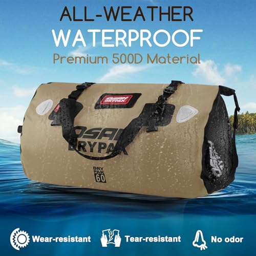 Waterproof Duffel Bag (Brown / 60L)