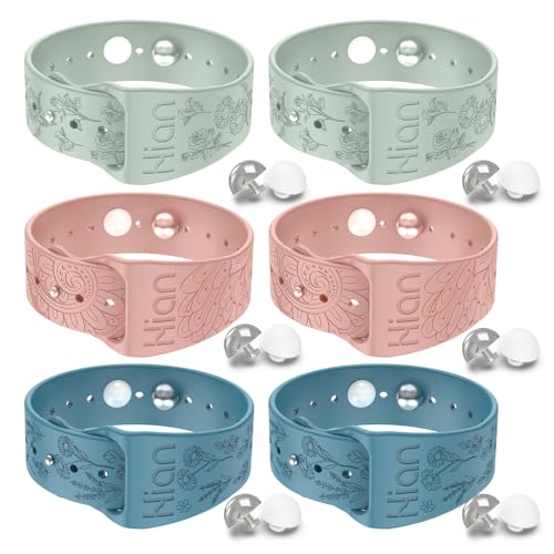 Motion Sickness Bracelets Wristband Sea Sickness for Adult Kids & Pregnant Women (A-05-3pairs-beryl+pink+bule)
