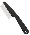Dandruff Comb Fine Tooth Scalp Detox Comb Lice for Women, Men & Kids Stainless Steel Scalp Detoxing, Sweep & Massage Hair Brush Tool for Hair Care (1PC Black)