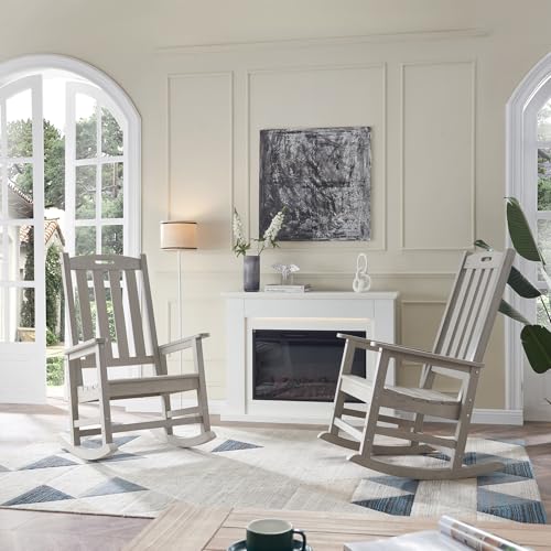 Oversized Outdoor Rocking Chair (Grey / 1 pack)