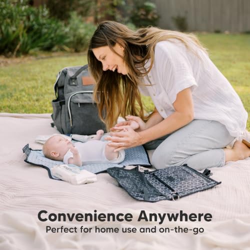 Portable Diaper Changing Pad (Black Geo)
