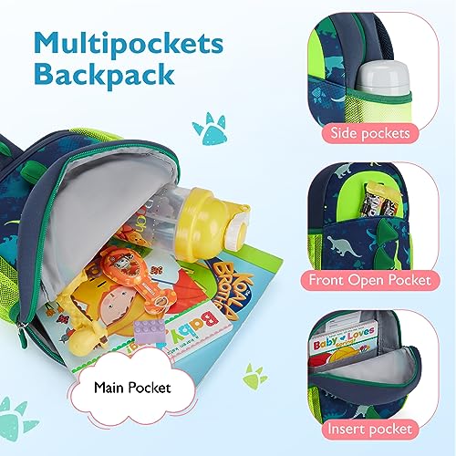 Toddler Backpack for Boys 2 (Dinosaur / Neoprene Toddler Backpack)