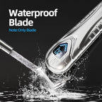 Low Noise Hair Clippers for Men & Women with 10 Color Guide Combs (Steel)