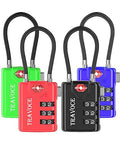 TSA Approved Luggage Locks (1.4*0.72*3.54 in / 4 Color Pack)