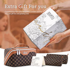 Travel Makeup Bag Cosmetic Bags for Women (A-1-Coffee)