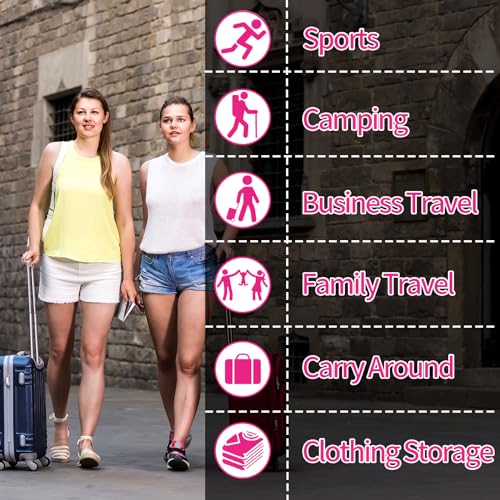 Shoe Bags for Travel (Pink)