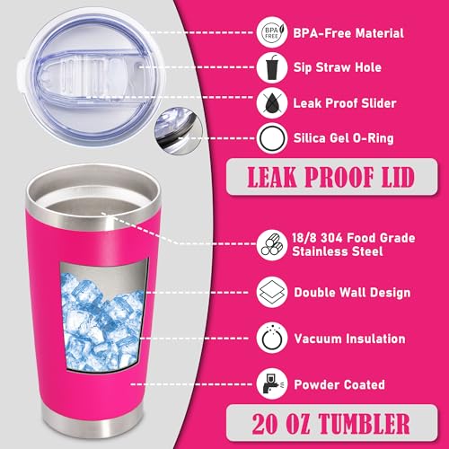 20oz Tumbler Insulated Coffee Tumblers with Lid Stainless Steel Mix 12P (Mix)