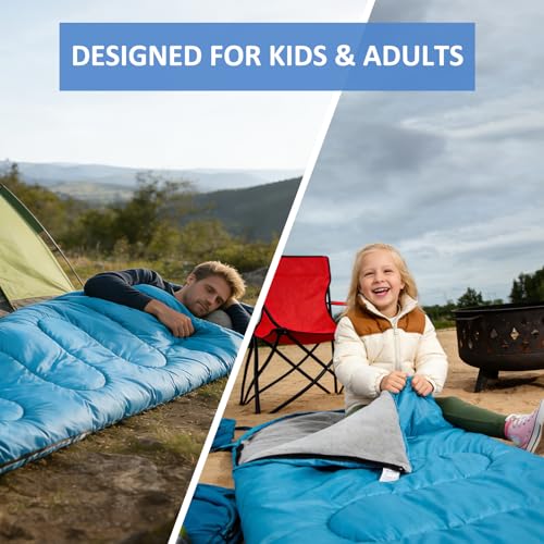 Camping Sleeping Bag (Blue 5.1lb)