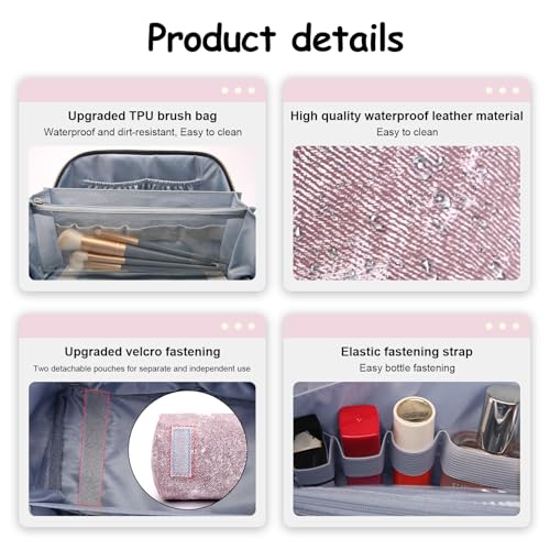 Travel Makeup Bag Cosmetic Bags for Women