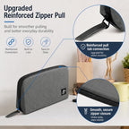 Small Electronics Organizer Travel Case (Grey / Small)