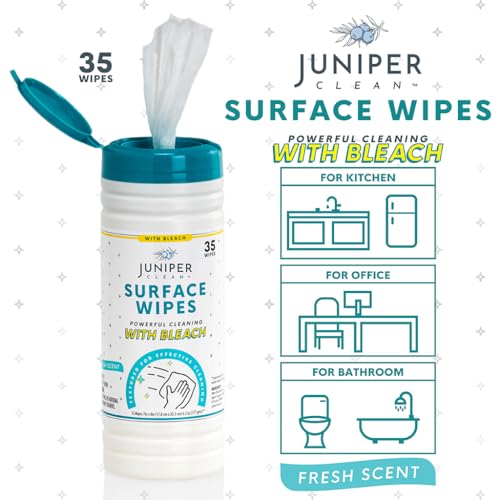 1 Pack Surface Cleaning Wipes with Bleach (35 Count (Pack of 1))