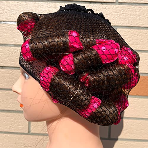 Aimin Soft Satin Sponge Overnight Curlers for Heatless (pink-20)