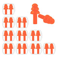 10 Pairs Noise Cancelling Ear Plugs (10 Pairs - Orange)