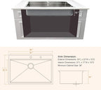 33x22 Drop In Kitchen Sink Workstation-Bokaiya Stainless Steel Kitchen Sink - Image 8