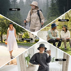 Waterproof Bucket Hats for Woman UPF 50+ Sun Hat Brick Red (Brick Red)