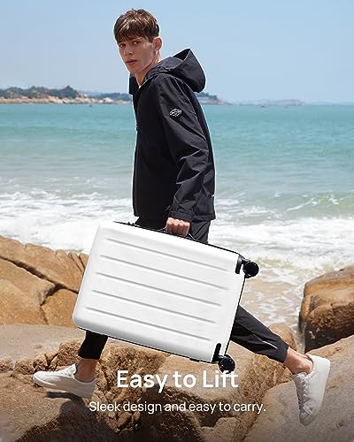 Carry On Suitcase (06-Solid White (Danube) / Carry-On 20-Inch)