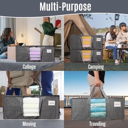 Heavy Duty Moving Bags (Dark Gray / 4 Pack)