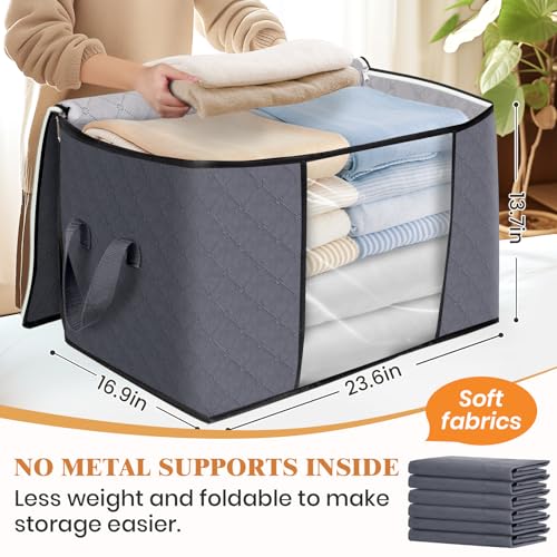 90L Clothes Storage (4 Pack-90l / Grey)