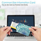 Luggage Tags Privacy Cover ID Label for Travel Bag Suitcase (Emerald Illusions)
