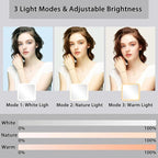 Makeup Bag with Led Mirror, Travel Makeup Organizer with 3 Color Setting & 10X - Image 4
