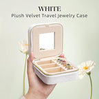 TAIMY Travel Jewelry Case, Small Plush Velvet Travel Jewelry organizer - Image 2