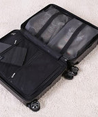 2 Pack Shoe Bags for Travel (Black / Large)