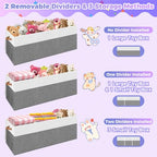 Extra Large Toy Box (Extra Large Gray & White)