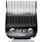 Dog Grooming Replacement Blades Compatible with Andis Dog Clippers (Black-3/4"HT / Black)