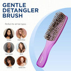 Gentle Purple Neon Full Size Hair Brush (Large / Purple)