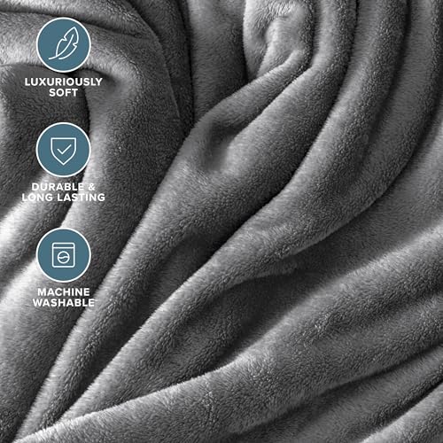 Fleece Blanket Luxury Microplush (Throw XL / 02 - Grey)