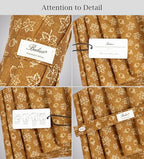 Folding Umbrella Real Wood Handle Maple Leaves Spicy Mustard (Maple Leaves Spicy Mustard)