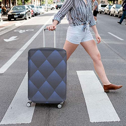 Travel Luggage Cover Suitcase Protector Fits 18 (Blue Cube / S)