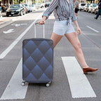 Travel Luggage Cover Suitcase Protector Fits 18 (Blue Cube / S)