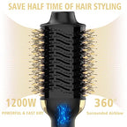 Hair Dryer Brush (Black Gold)