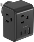 Multi Plug Outlet Extender, Power Strip Non Surge Protector Electric Outlet by OneBeat