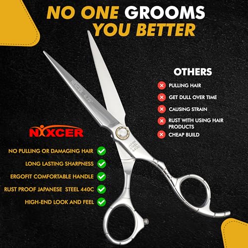 Professional Sword Hairdressing Scissors 6.75" (Hair Cutting Scissors / SWORD CONVEX EDGE 6.75")