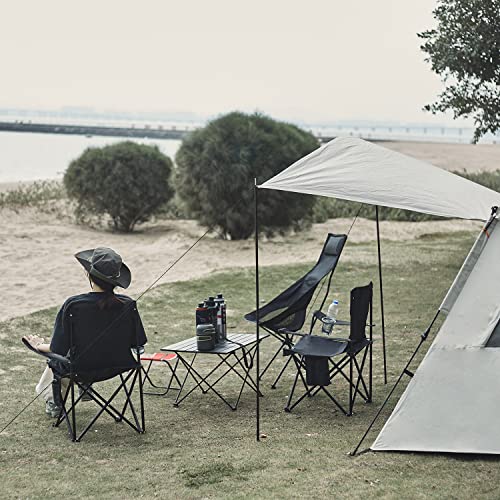 4Pack Folding Camping Chairs (Blue)