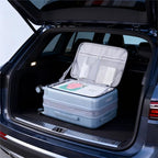 Expandable Large Checked Luggage (Grey / 28 Inch EXT)