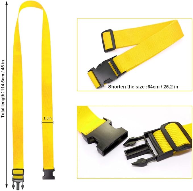 4Pack Luggage Straps for Suitcases, Travel Connector for Carry On Bag, Add Bag - Image 3