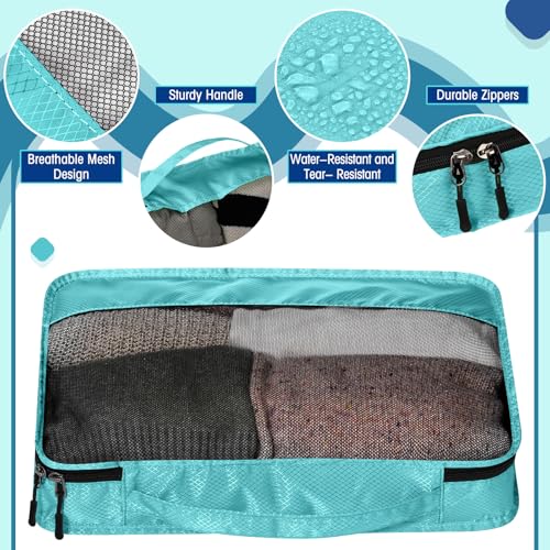Packing Cubes for Suitcase Large Organizer Bags (Blue / Large)