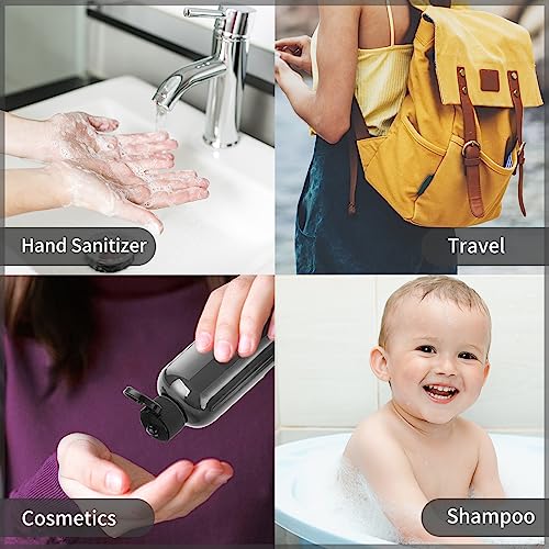 3.4 oz Travel Bottles for Toiletries (Black)