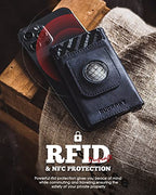 Pop Up Wallet Compatible with AirTag (Navy)